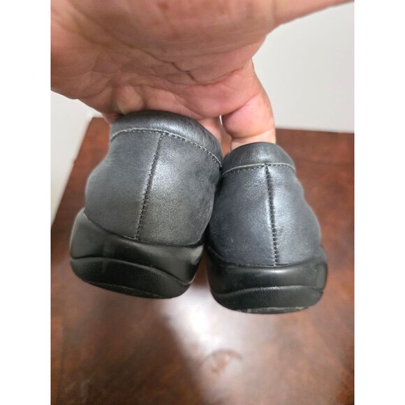 Alegria Paloma Women's Leather Slip-On Shoes Size 41 Adjustable Strap Button Acc - Picture 5 of 11